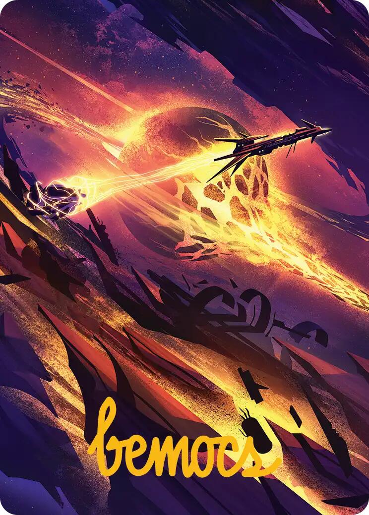 Scavenger Grounds Art Card (53/54) (Gold-Stamped Signature) [Edge of Eternities Art Series] | Spectrum Games