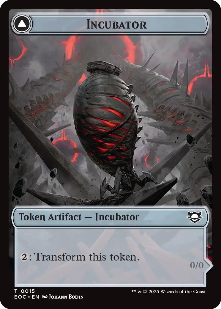 Incubator // Phyrexian Double-Sided Token [Edge of Eternities Commander Tokens] | Spectrum Games