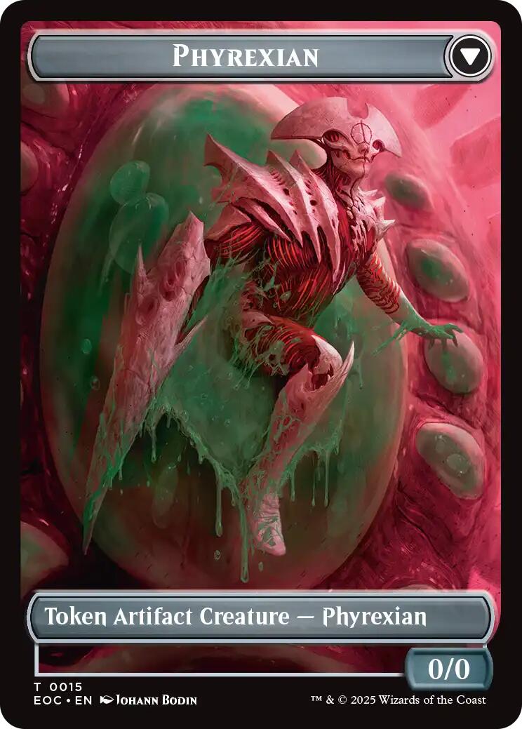 Incubator // Phyrexian Double-Sided Token [Edge of Eternities Commander Tokens] | Spectrum Games