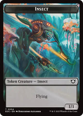 Insect // Elemental (0008) Double-Sided Token [Edge of Eternities Commander Tokens] | Spectrum Games