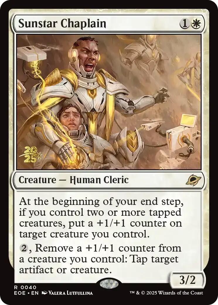 Sunstar Chaplain [Edge of Eternities Prerelease Promos] | Spectrum Games