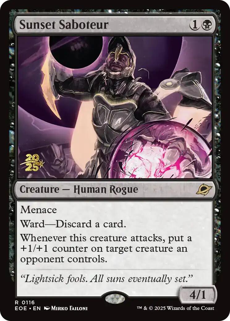 Sunset Saboteur [Edge of Eternities Prerelease Promos] | Spectrum Games