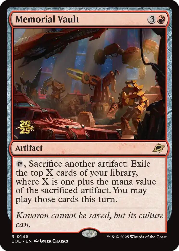 Memorial Vault [Edge of Eternities Prerelease Promos] | Spectrum Games