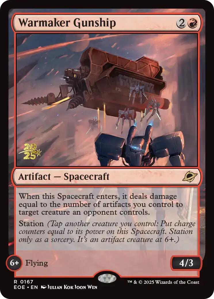 Warmaker Gunship [Edge of Eternities Prerelease Promos] | Spectrum Games