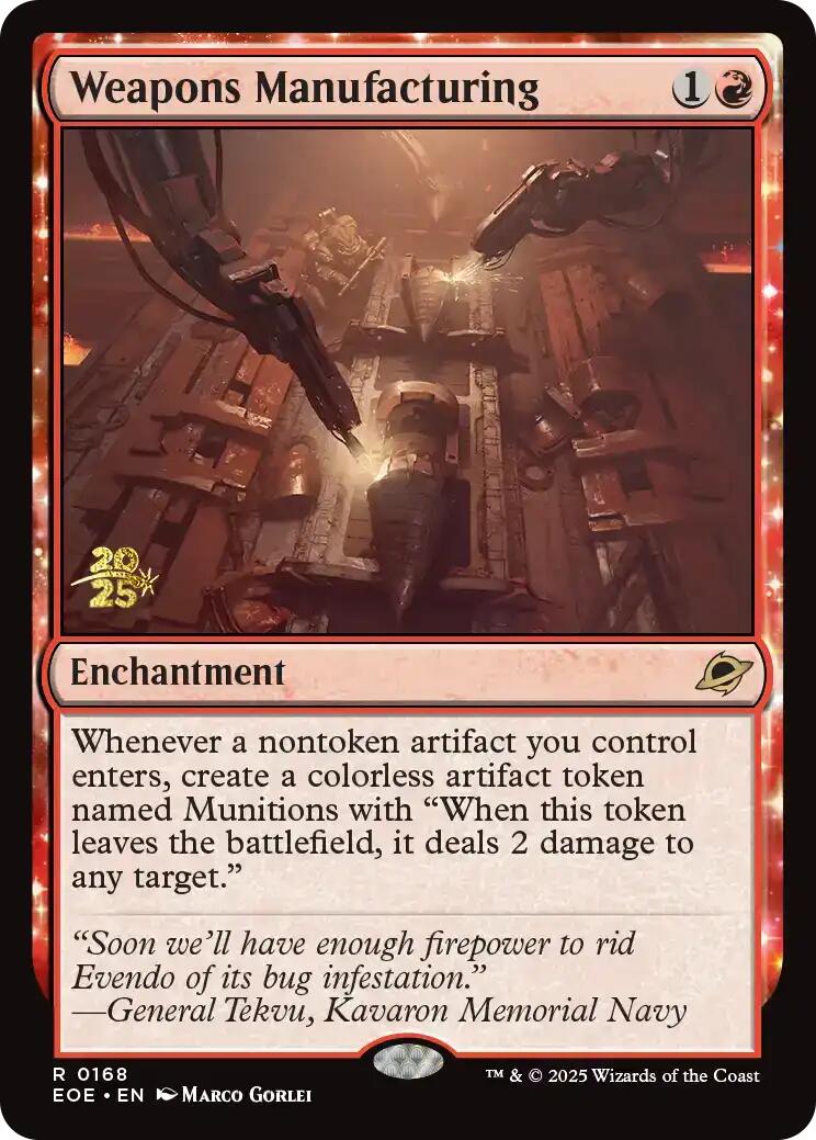 Weapons Manufacturing [Edge of Eternities Prerelease Promos] | Spectrum Games