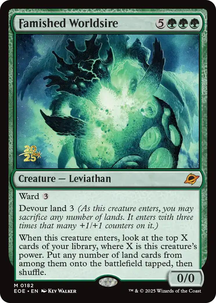 Famished Worldsire [Edge of Eternities Prerelease Promos] | Spectrum Games