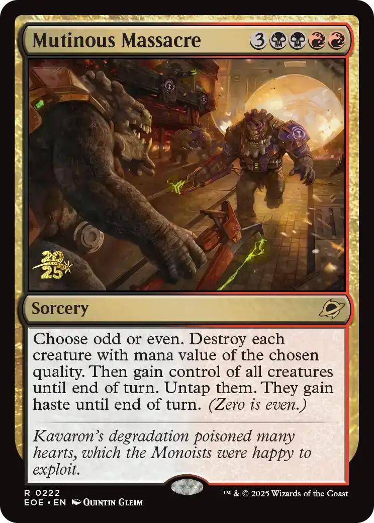 Mutinous Massacre [Edge of Eternities Prerelease Promos] | Spectrum Games