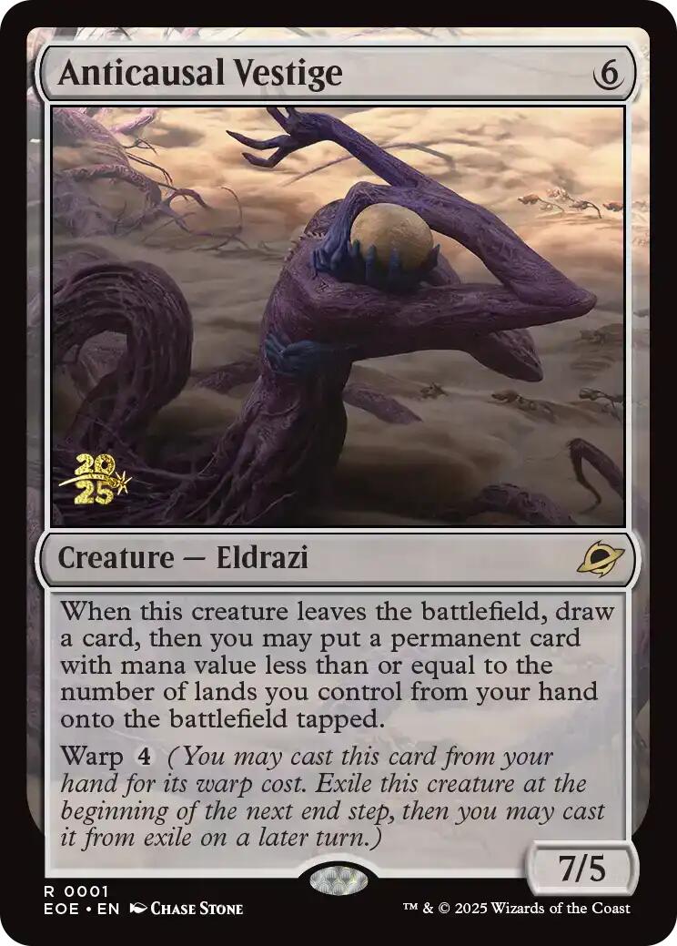 Anticausal Vestige [Edge of Eternities Prerelease Promos] | Spectrum Games