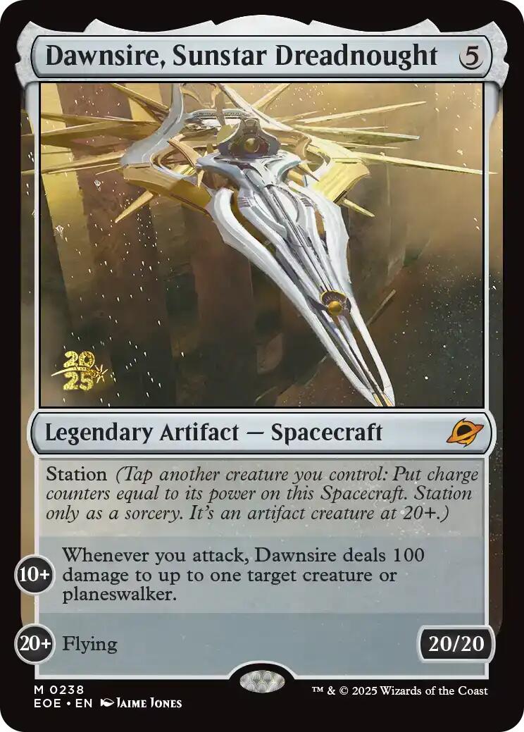 Dawnsire, Sunstar Dreadnought [Edge of Eternities Prerelease Promos] | Spectrum Games