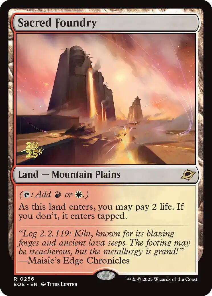 Sacred Foundry [Edge of Eternities Prerelease Promos] | Spectrum Games