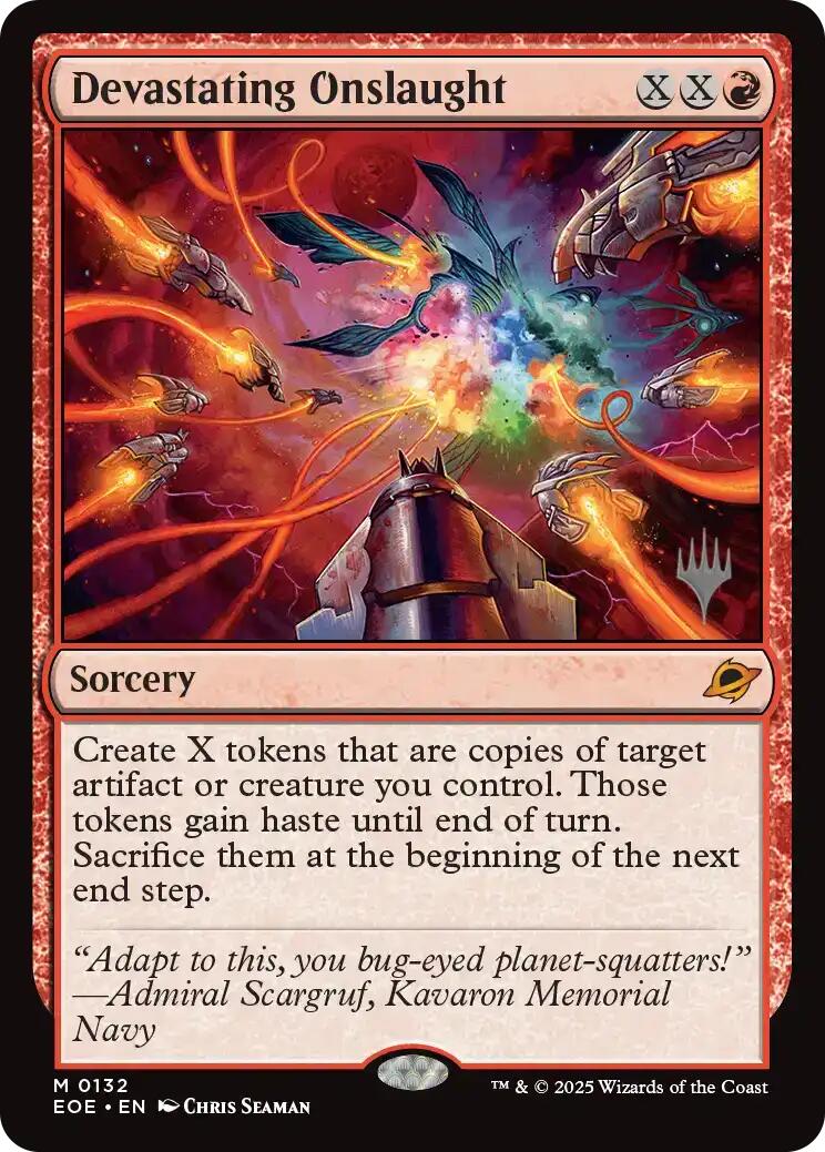 Devastating Onslaught [Edge of Eternities Promo Pack] | Spectrum Games