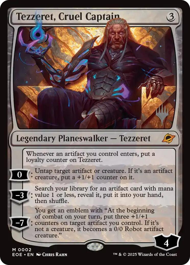 Tezzeret, Cruel Captain [Edge of Eternities Promo Pack] | Spectrum Games
