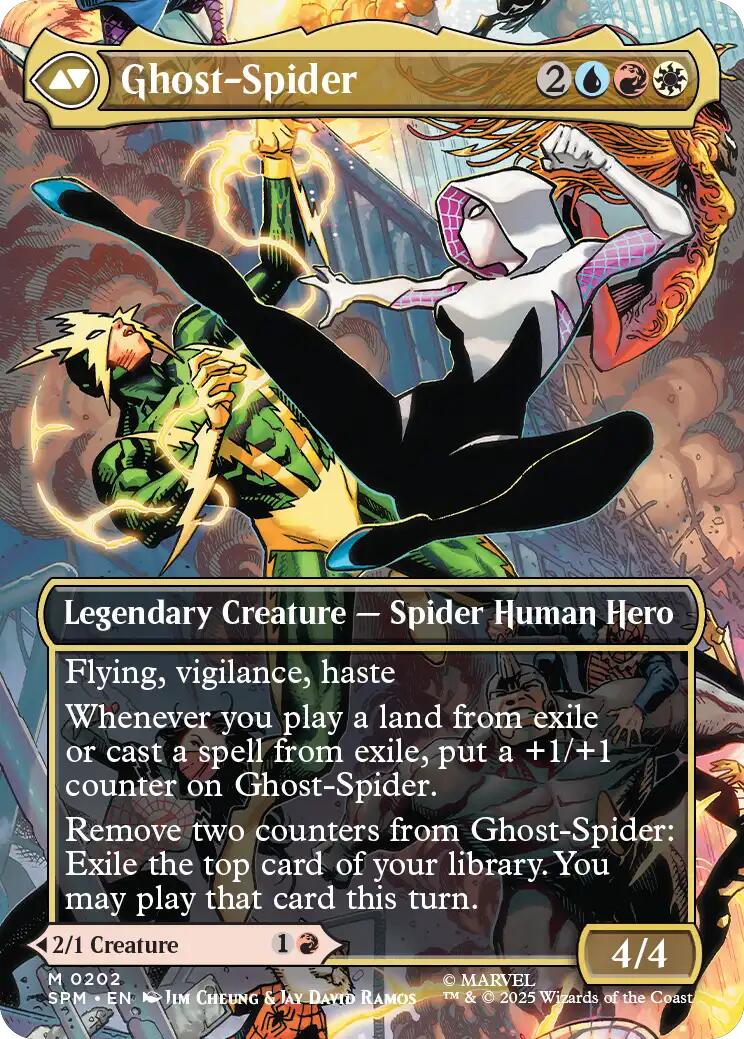 Gwen Stacy (0202) (Borderless) [Marvel's Spider-Man] | Spectrum Games