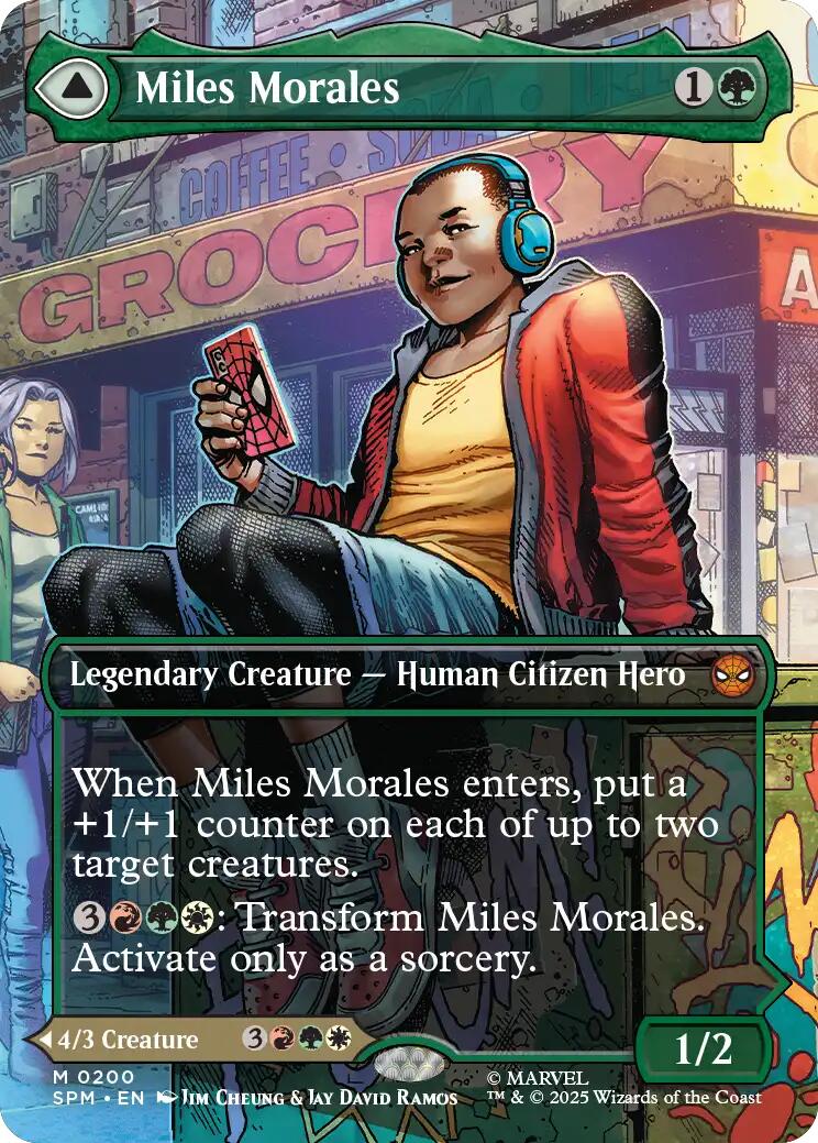 Miles Morales (0200) (Borderless) [Marvel's Spider-Man] | Spectrum Games