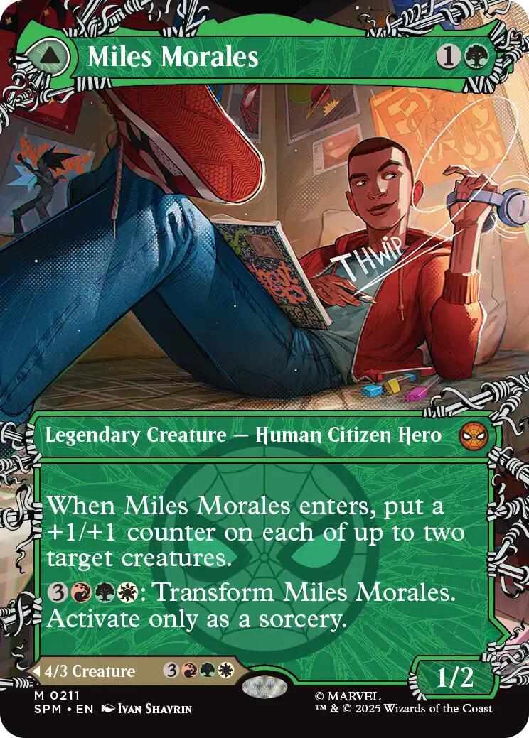 Miles Morales (0211) (Borderless) [Marvel's Spider-Man] | Spectrum Games