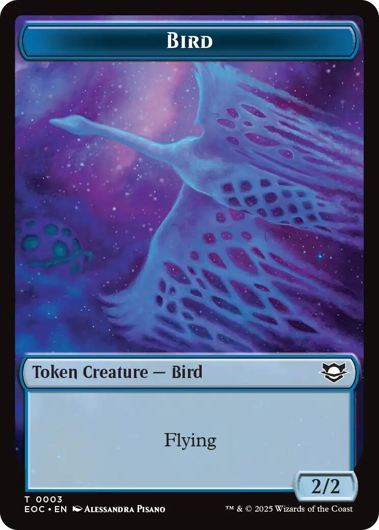 Bird // Pest Double-Sided Token [Edge of Eternities Commander Tokens] | Spectrum Games