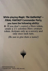 Blank Hero Token [FINAL FANTASY Tokens] | Spectrum Games