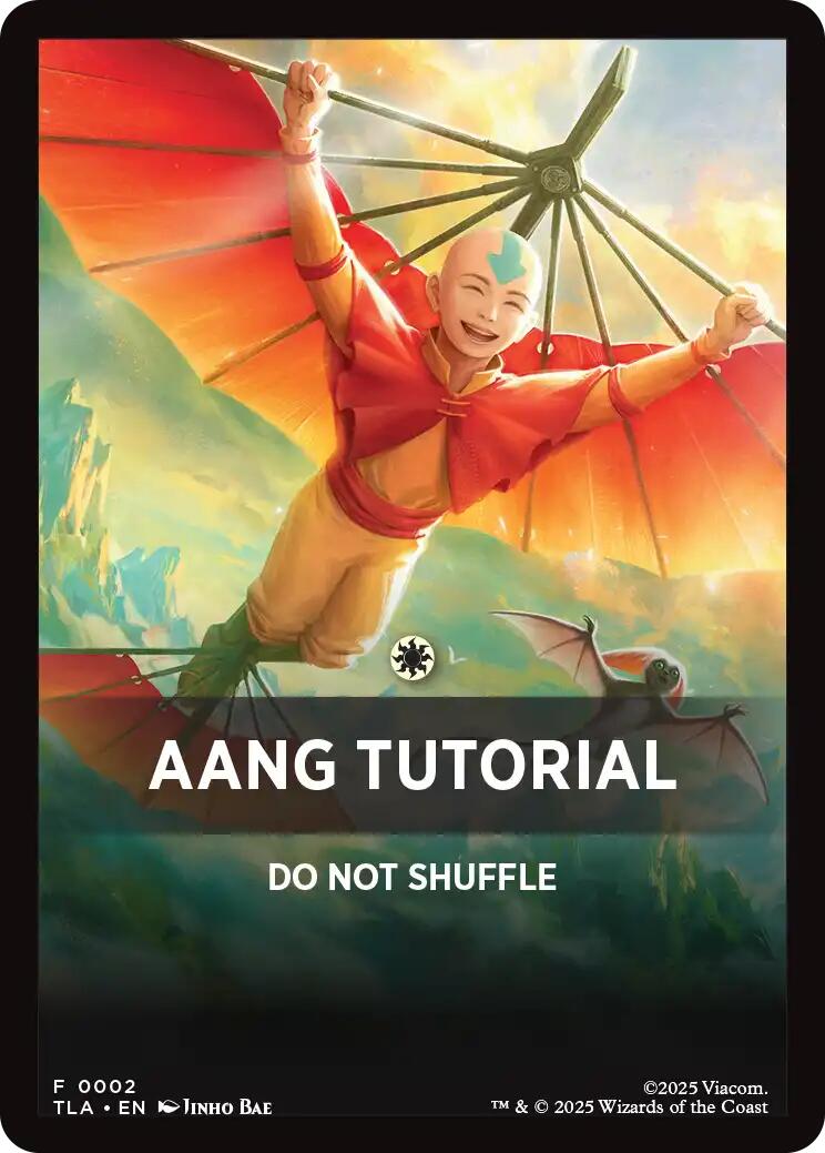 Aang Tutorial Theme Card [Avatar: The Last Airbender Tokens] | Spectrum Games