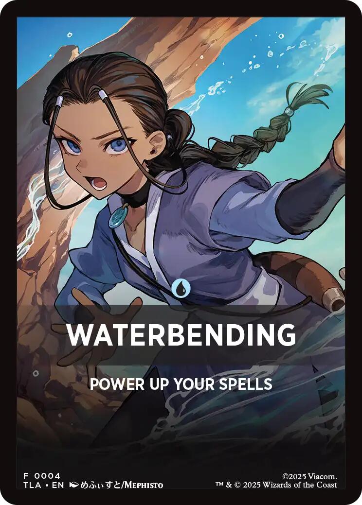 Waterbending Theme Card [Avatar: The Last Airbender Tokens] | Spectrum Games