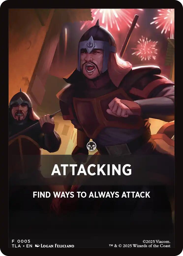Attacking Theme Card [Avatar: The Last Airbender Tokens] | Spectrum Games