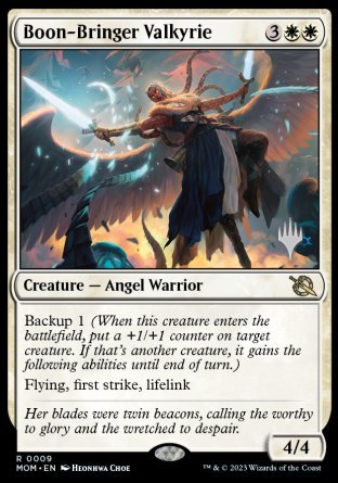 Boon-Bringer Valkyrie (Promo Pack) [March of the Machine Promos] | Spectrum Games