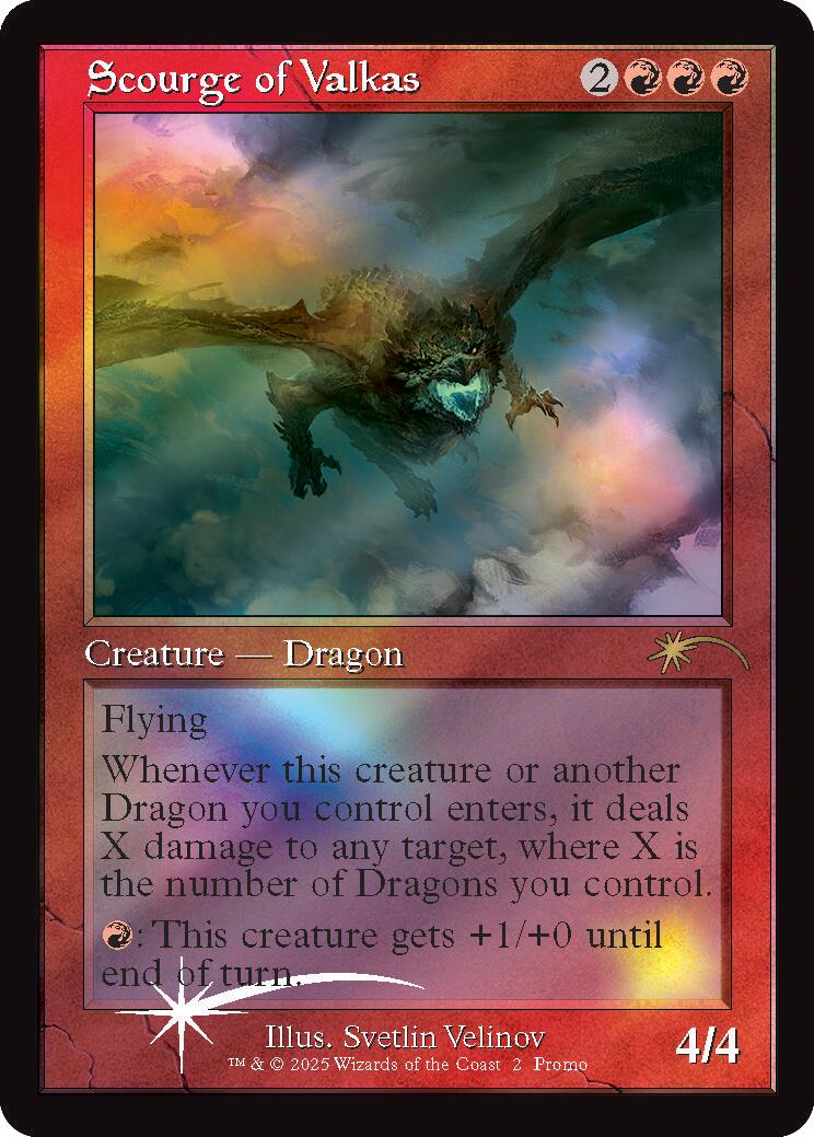 Scourge of Valkas (Retro Frame) [Secret Lair Drop Series] | Spectrum Games