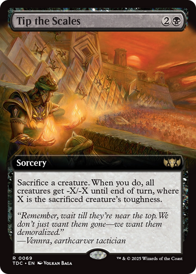 Tip the Scales (Extended Art) [Tarkir: Dragonstorm Commander] | Spectrum Games