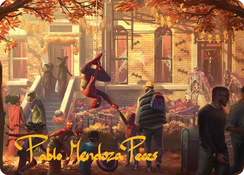 Friendly Neighborhood Art Card (Gold-Stamped Signature) [Marvel's Spider-Man Art Series] | Spectrum Games