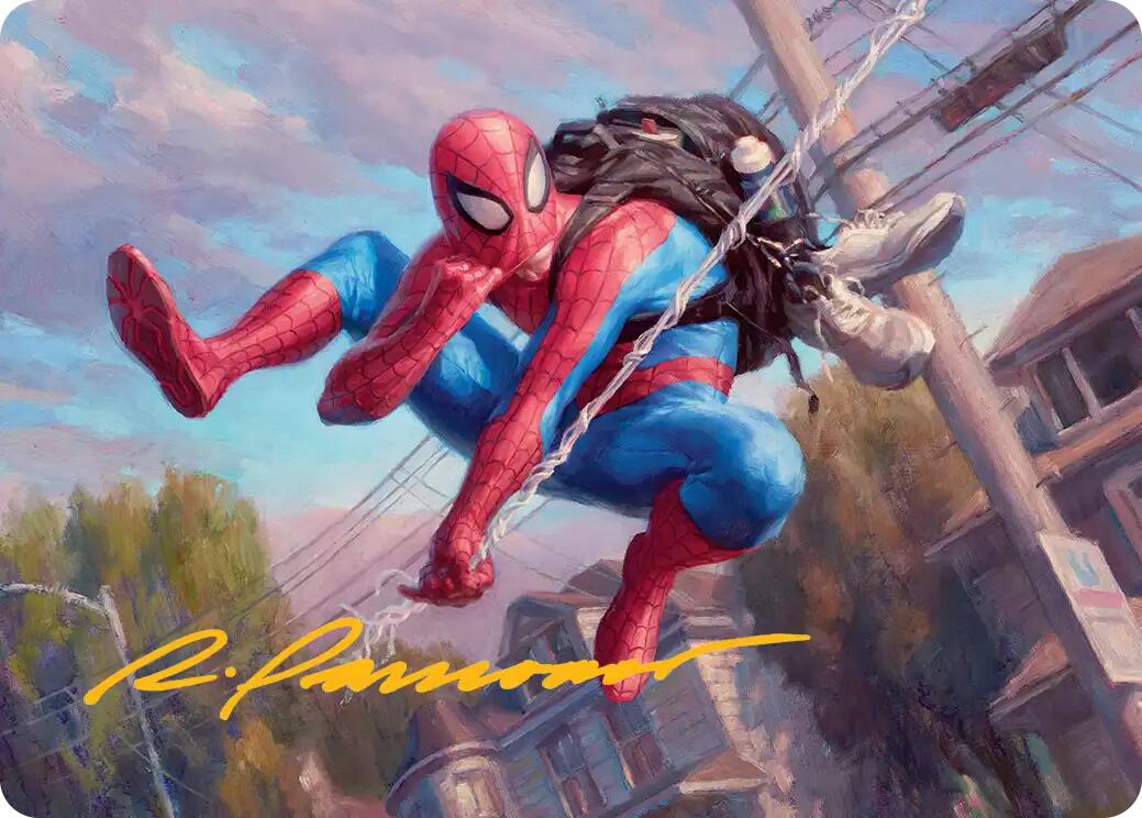 Spider-Man, Web-Slinger Art Card (Gold-Stamped Signature) [Marvel's Spider-Man Art Series] | Spectrum Games