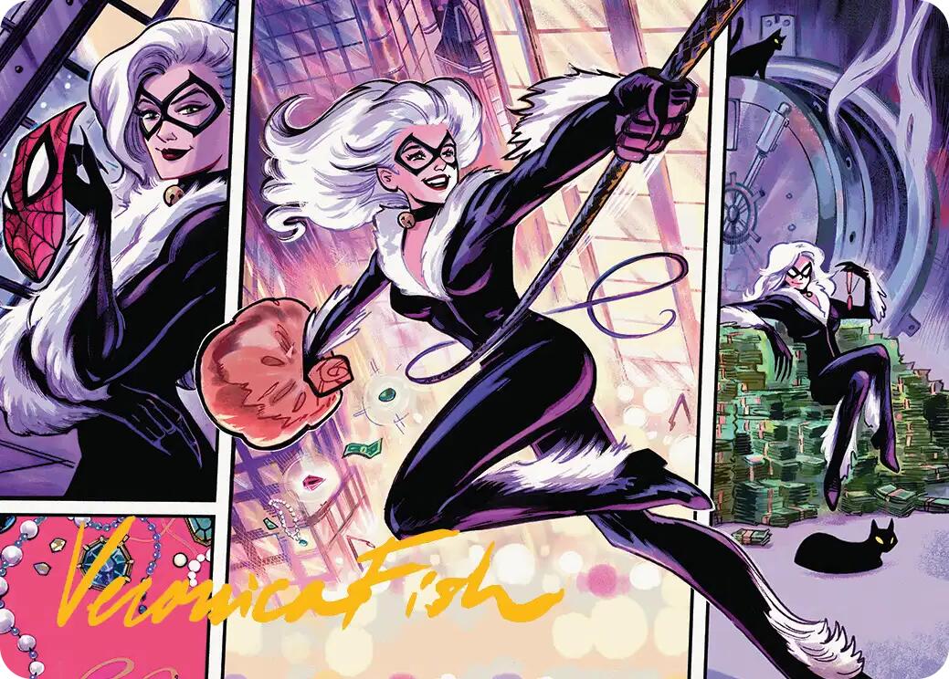 Black Cat, Cunning Thief Art Card (Gold-Stamped Signature) [Marvel's Spider-Man Art Series] | Spectrum Games