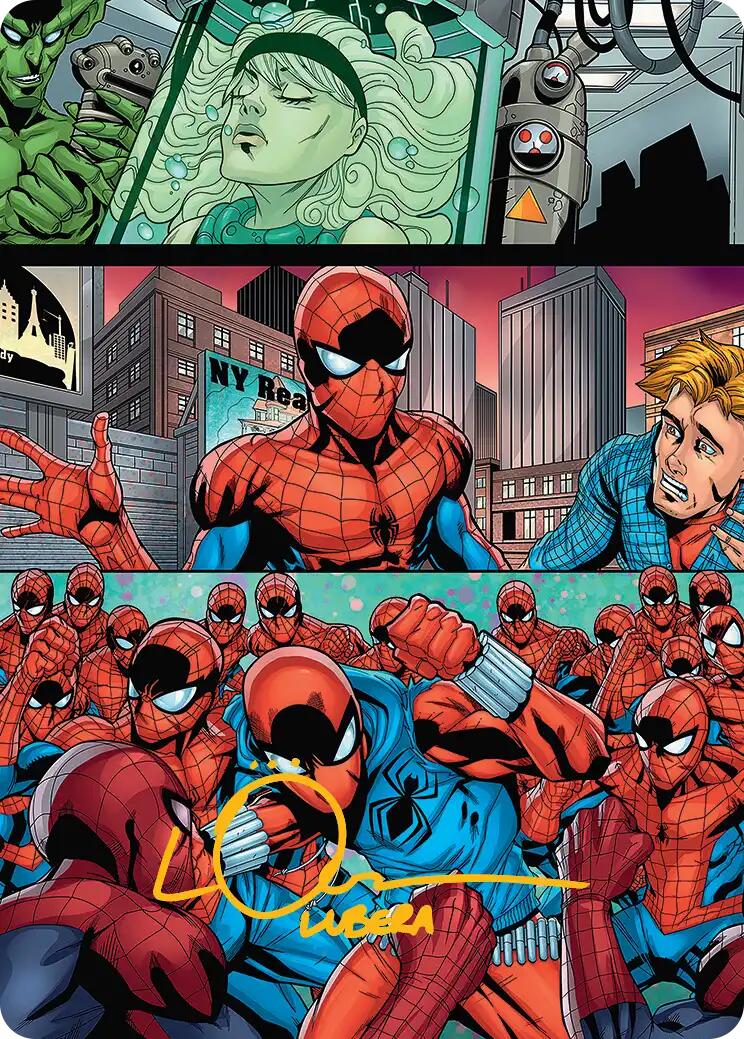 The Clone Saga Art Card (Gold-Stamped Signature) [Marvel's Spider-Man Art Series] | Spectrum Games