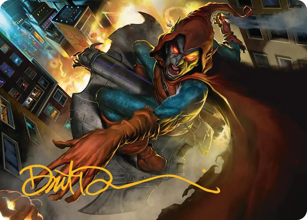 Hobgoblin, Mantled Marauder Art Card (Gold-Stamped Signature) [Marvel's Spider-Man Art Series] | Spectrum Games