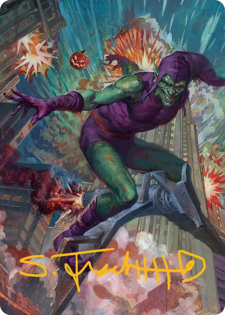 Green Goblin Art Card (26/54) (Gold-Stamped Signature) [Marvel's Spider-Man Art Series] | Spectrum Games