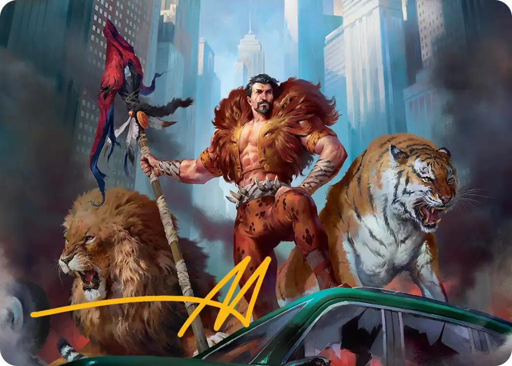 Kraven, Proud Predator Art Card (Gold-Stamped Signature) [Marvel's Spider-Man Art Series] | Spectrum Games