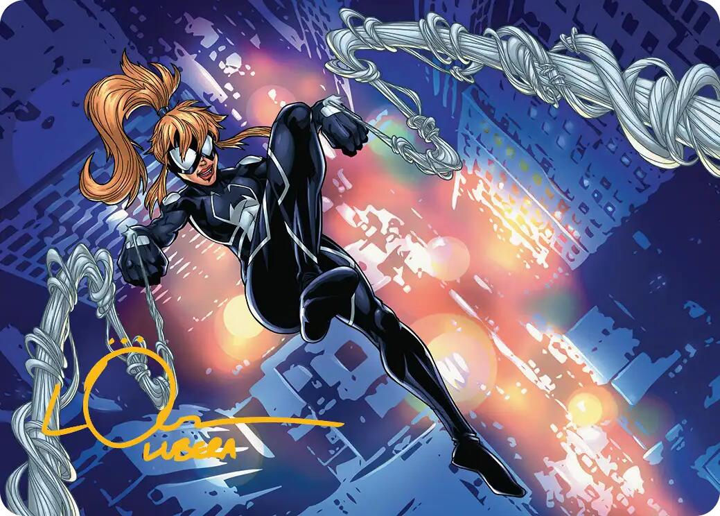 Arana, Heart of the Spider Art Card (Gold-Stamped Signature) [Marvel's Spider-Man Art Series] | Spectrum Games