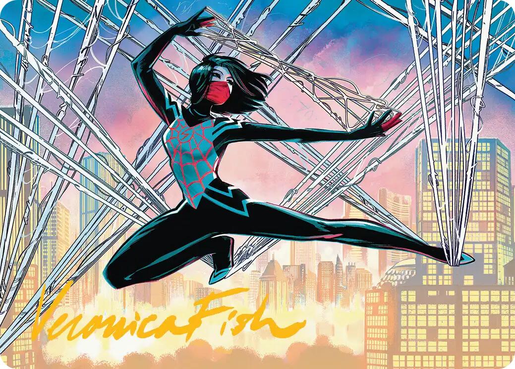 Silk, Web Weaver Art Card (39/54) (Gold-Stamped Signature) [Marvel's Spider-Man Art Series] | Spectrum Games
