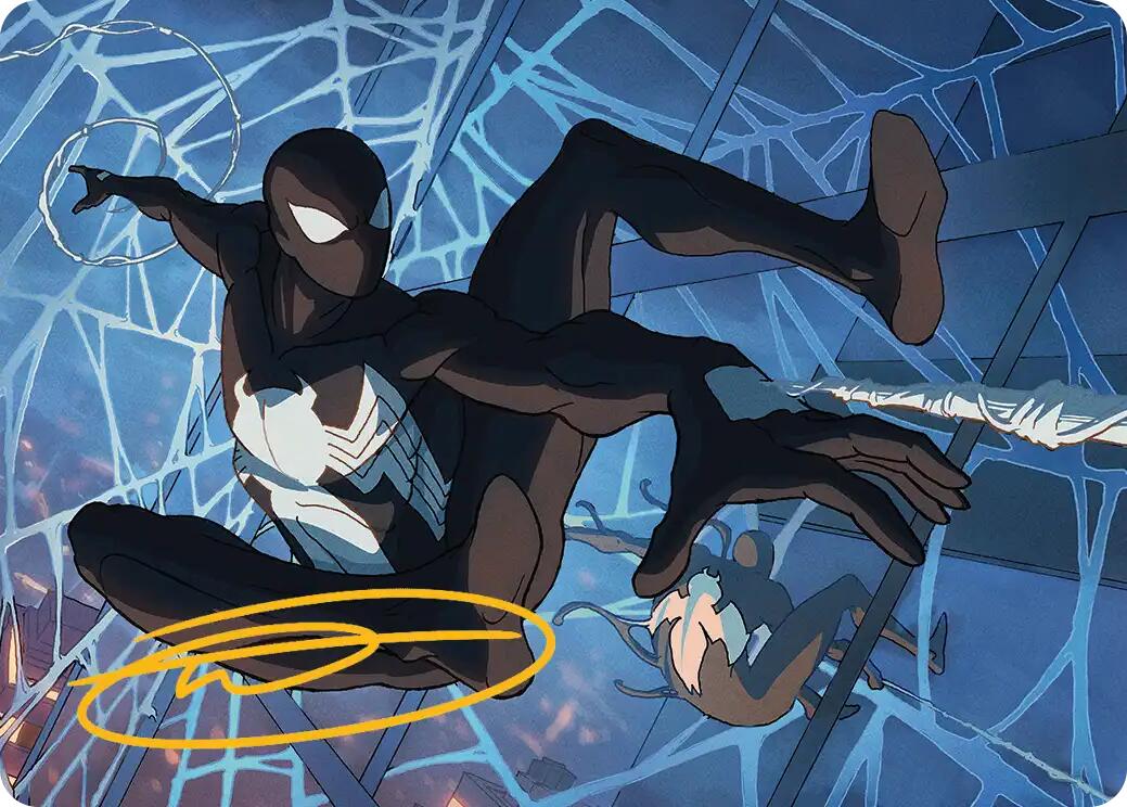 Symbiote Spider-Man Art Card (Gold-Stamped Signature) [Marvel's Spider-Man Art Series] | Spectrum Games