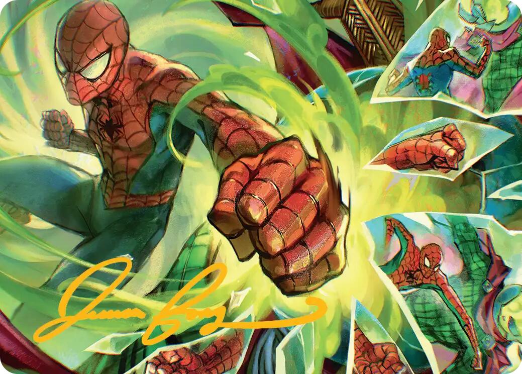 Kapow! Art Card (Gold-Stamped Signature) [Marvel's Spider-Man Art Series] | Spectrum Games