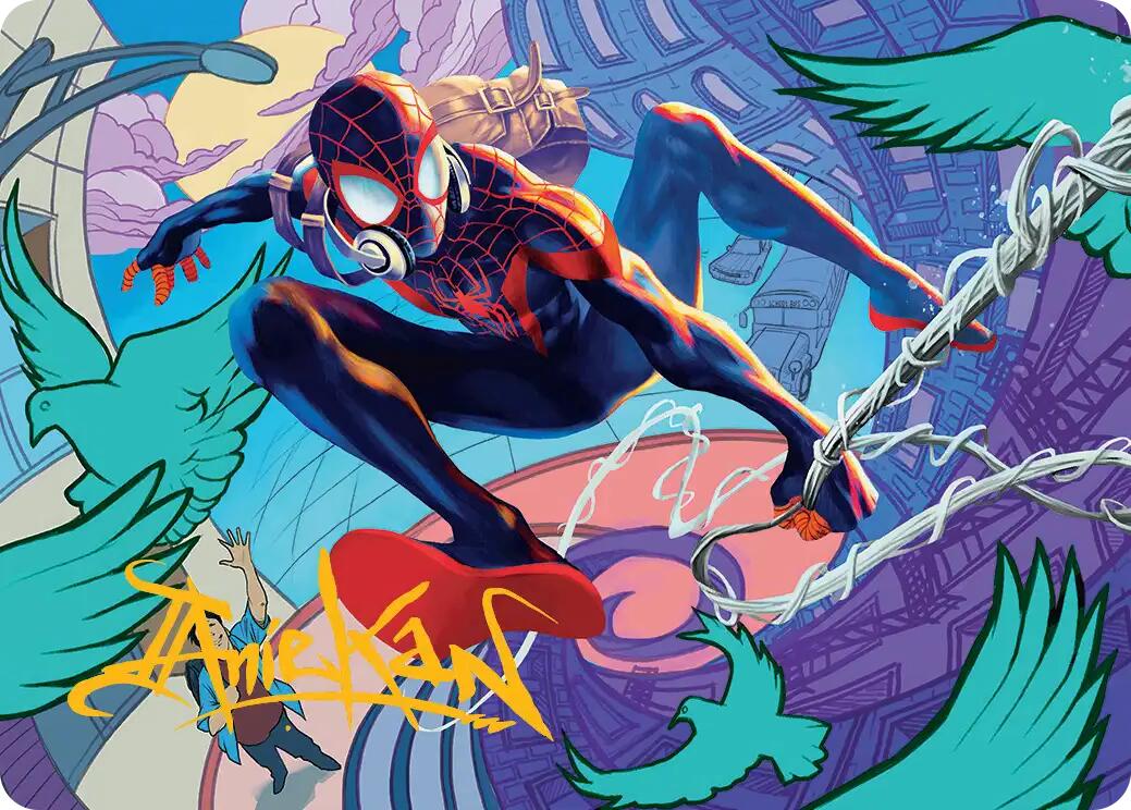 Spider-Man, Brooklyn Visionary Art Card (Gold-Stamped Signature) [Marvel's Spider-Man Art Series] | Spectrum Games