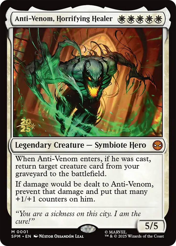 Anti-Venom, Horrifying Healer [Marvel's Spider-Man Prerelease Promos] | Spectrum Games