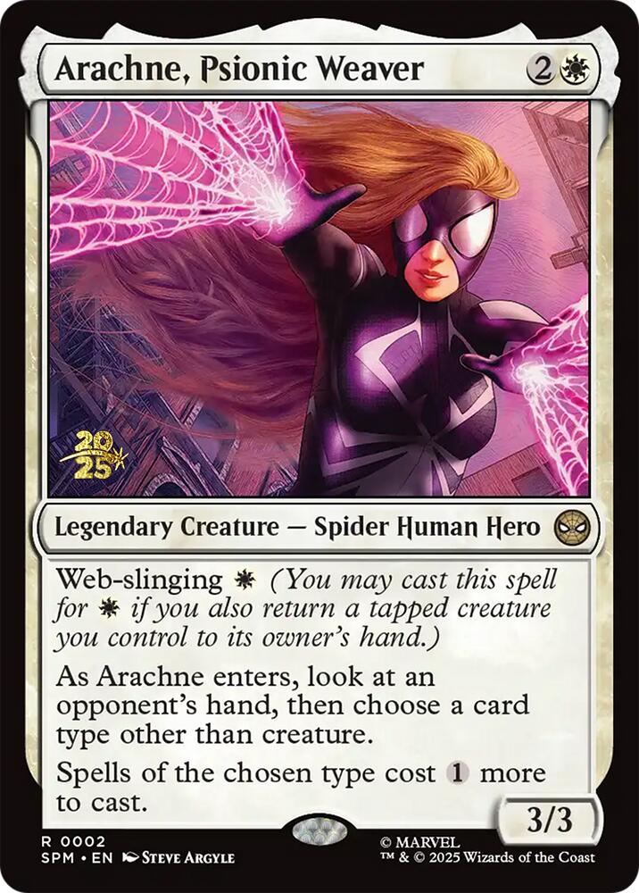 Arachne, Psionic Weaver [Marvel's Spider-Man Prerelease Promos] | Spectrum Games