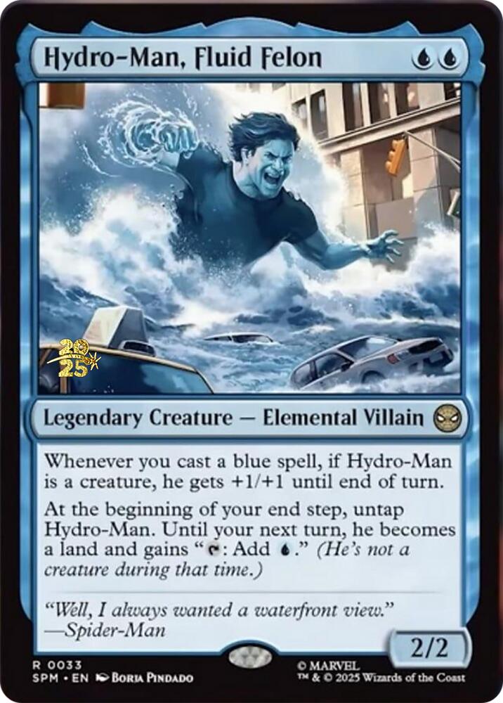 Hydro-Man, Fluid Felon [Marvel's Spider-Man Prerelease Promos] | Spectrum Games