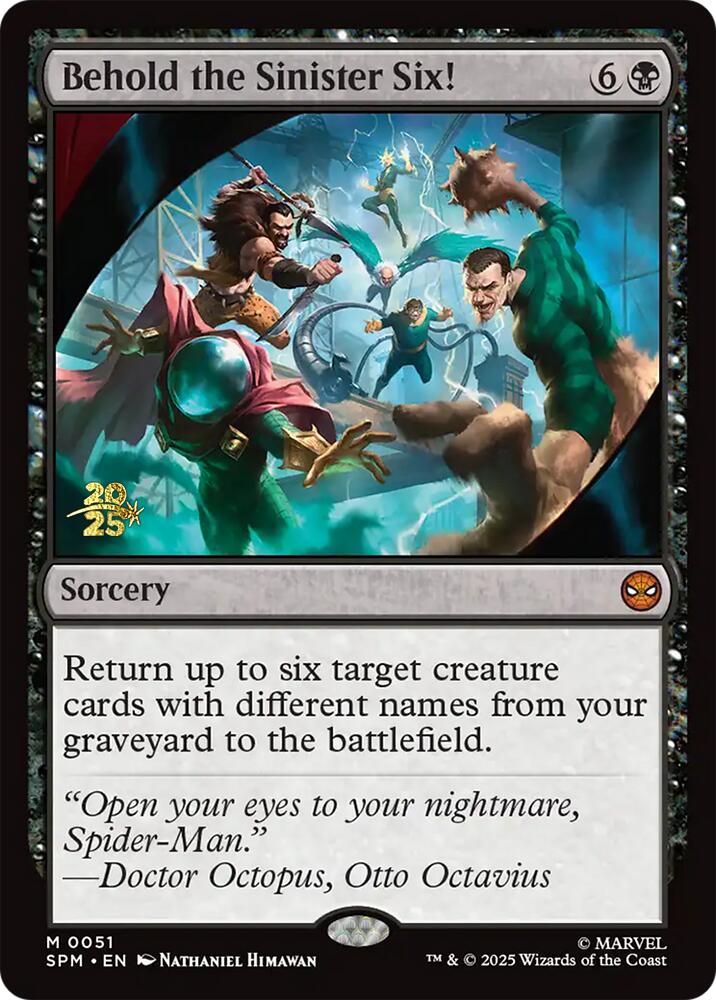 Behold the Sinister Six! [Marvel's Spider-Man Prerelease Promos] | Spectrum Games