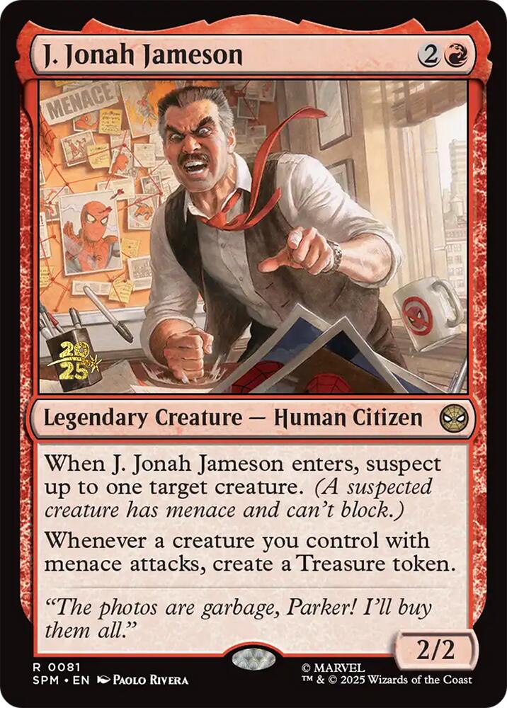J. Jonah Jameson [Marvel's Spider-Man Prerelease Promos] | Spectrum Games