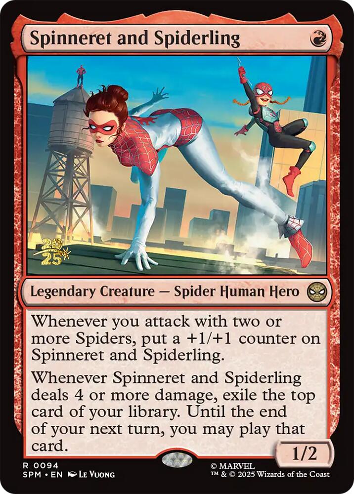 Spinneret and Spiderling [Marvel's Spider-Man Prerelease Promos] | Spectrum Games