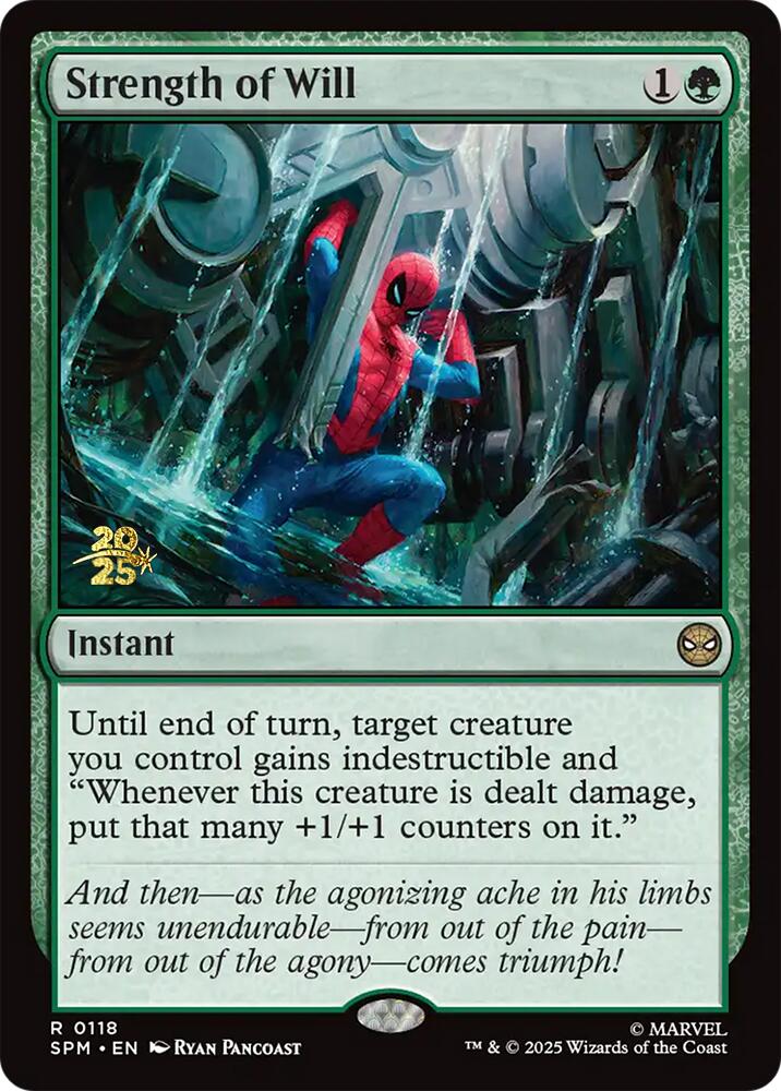 Strength of Will [Marvel's Spider-Man Prerelease Promos] | Spectrum Games