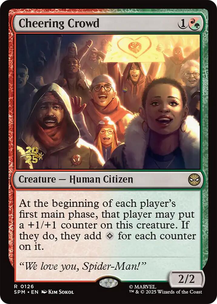 Cheering Crowd [Marvel's Spider-Man Prerelease Promos] | Spectrum Games