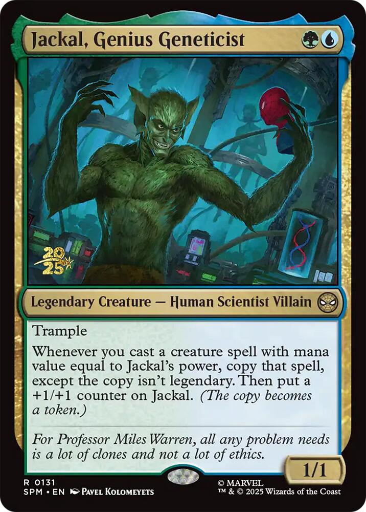 Jackal, Genius Geneticist [Marvel's Spider-Man Prerelease Promos] | Spectrum Games