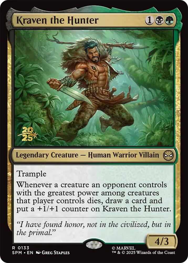 Kraven the Hunter [Marvel's Spider-Man Prerelease Promos] | Spectrum Games