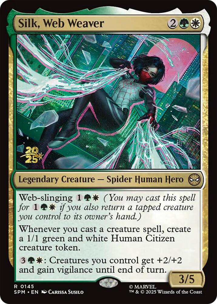 Silk, Web Weaver [Marvel's Spider-Man Prerelease Promos] | Spectrum Games